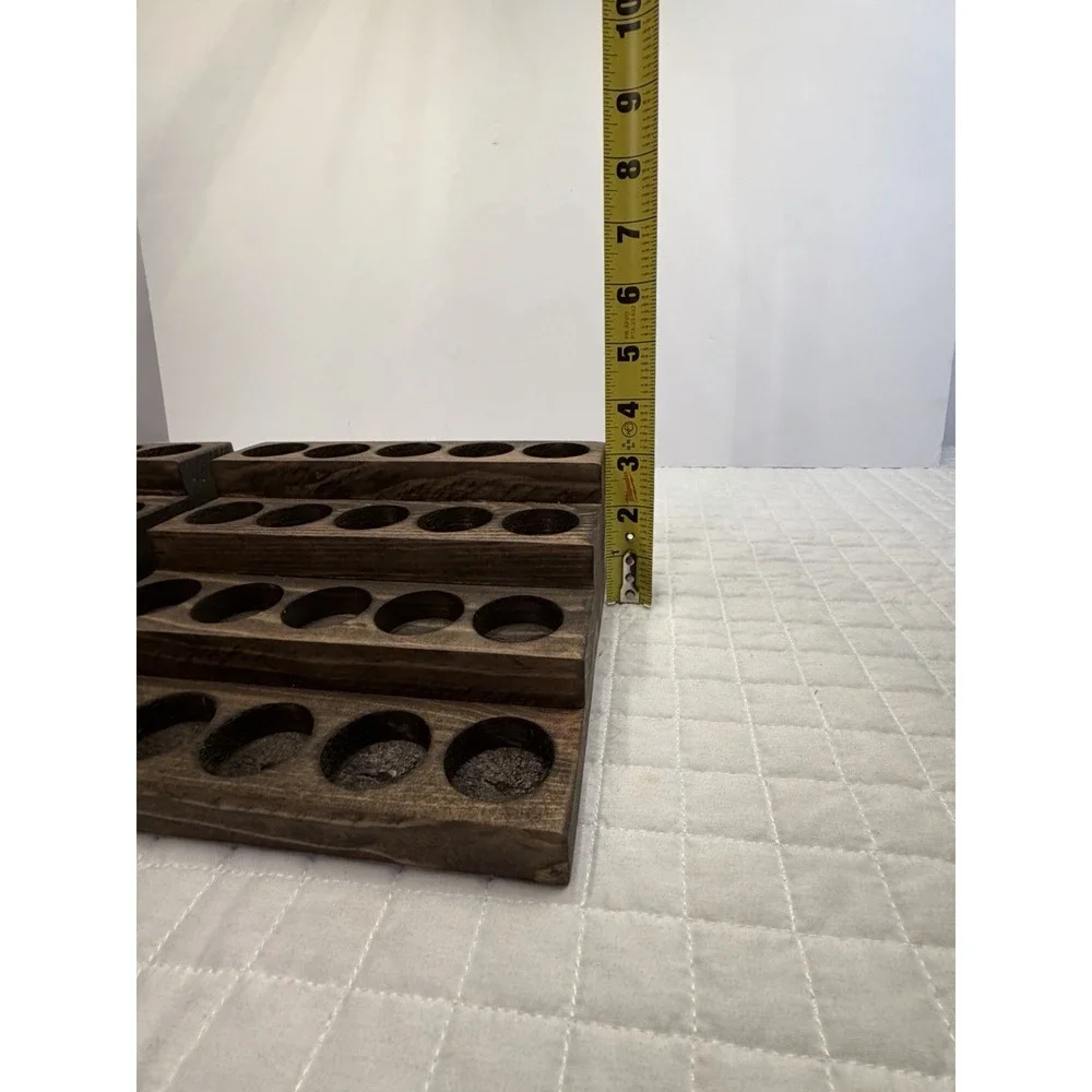 Wooden Essential Oil Display Rack Holder Set Of 3, 60 Bottle Organizer Shelf